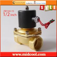 1/2" Electric Solenoid Valve 110 Volt  Water  Diesel normally closed Brass Model 2W160-15 Valves