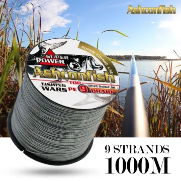 Ashconfish 8 Strands 1000M Braided Fishing Line PE Line Pure Color