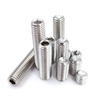 ☸ 5-50PCS DIN916 M1.6 M2 M2.5 M3 M4 M5 M6 M8 M10 Stainless Steel headless hex socket set screw grub screw