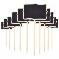 10pcs Retangle Mini Chalkboard Blackboard Insertion Wedding Place Card pizarra note board slates for restaurant party home Pipe Fittings Accessories