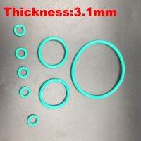 50pcs 10x3.1 10*3.1 11x3.1 11*3.1 12x3.1 12*3.1 OD*Thickness 3.1mm Green Fluoro FKM Fluorine Rubber O-Ring Seal O Ring Gasket Gas Stove Parts Accessor