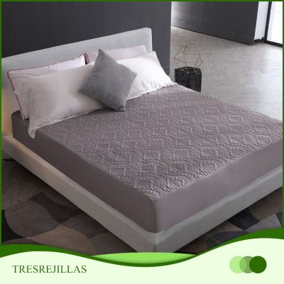 2ผ้าคลุมที่นอนกันน้ำสำหรับเตียง160X20 0เบาะรองนอนลายควิลท์ระบายอากาศผ้าปูเตียงยืดหยุ่นปลอกหมอน