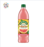 Robinsons Fruit and Barley - Pink Grapefruit 1L โรบินสันส์ ฟรุตแอนด์บาร์เลย์ เกรปฟรุตสีชมพู 1ลิตร