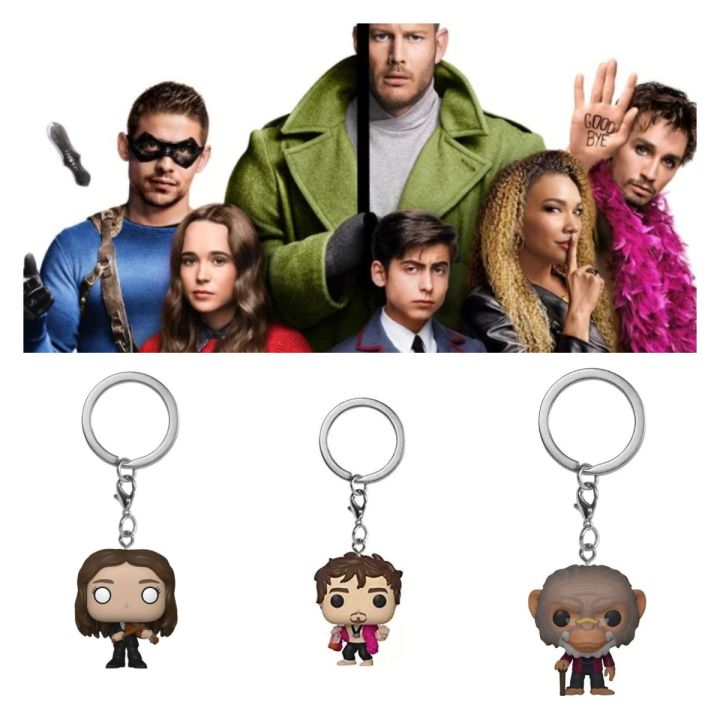 umbrella-academy-pop-the-characters-pogo-klaus-vanya-gifts-keychain-figure