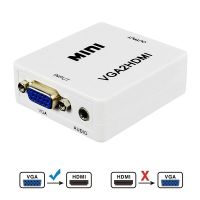 ❖✘▫ Mini VGA to HDMI Converter With Audio VGA2HDMI 1080P Adapter Connector For Projector PC Laptop to HDTV with usb cable