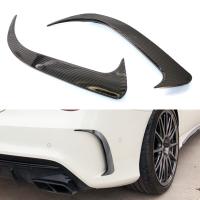 【CW】1 Pair Car Rear Bumper Side Vent Canard for Mercedes-Benz W117 CLA 200 250 45 AMG 2014-2018 Auto Accessories