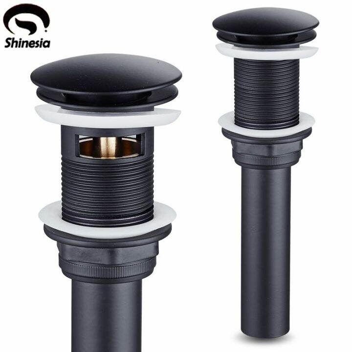 【hot】 Shinesia Matte Black Drain Bathroom Lavatory Basin Sink Pop Up
