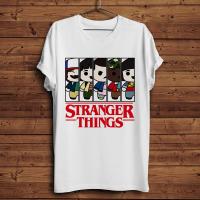 Fashion Hawkins chibi art style eleven Dustin funny t shirt men 2019 summer new white casual homme cool stranger things t-shirt unisex