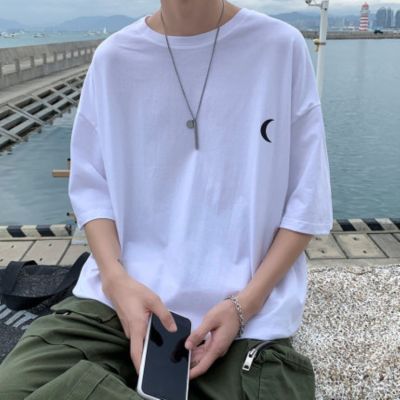CODTheresa Finger oversized Mens T-shirt 【Size M-5XL】Summer short-sleeved T-shirt Solid color T-shirt Street fashion print T-shirt Korean style trendy mens T-shirt Loose and comfortable T-shirt with soft fabric College style short-sleeved T-shirt