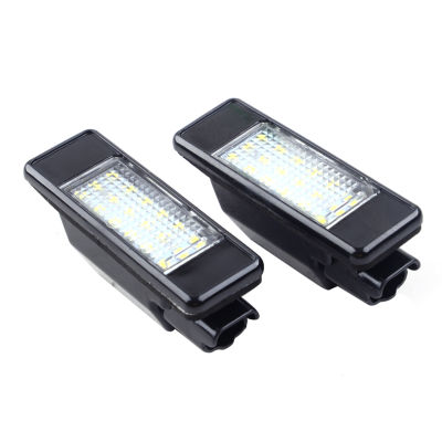 6340 F0 6340 A5 9682403680 2pcs LED License Plate Light Lamp Fit For Peugeot 106 1007 207 307 308 508 Citroen C2 C3 C4 C5 C6 DS3