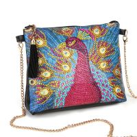 DIY Diamond Painted Handbag Ladies Backpack Cosmetic Bag Diamond Painted Handmade Wallet