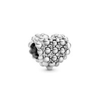 [พร้อมส่ง สินค้าแท้ ?] Pandora Beaded Sparkling Heart Charm