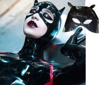 AC26.1 หน้ากากแคทวูแมน วัสดุหนังเทียม Cat woman Mask