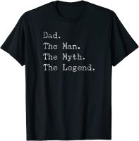 Gifts for Dad Man Myth Legend Birthday Funny Cool T-Shirt Tshirts for Men Family Tops &amp; Tees Cheap Printed Cotton