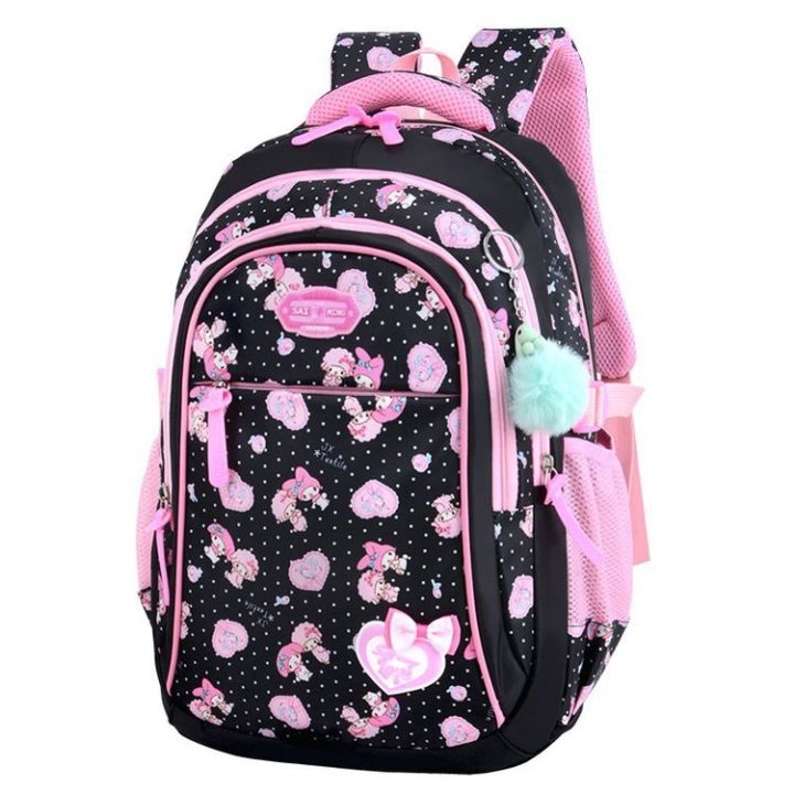 cod-net-red-schoolbag-elementary-school-girls-1346-grade-princess-girl-childrens-spine-protection-shoulder-bag