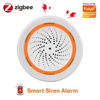 Tuya Smart Zigbee Sound and Light Alarm Siren with Strobe Alerts 90dB Speaker for Home Security