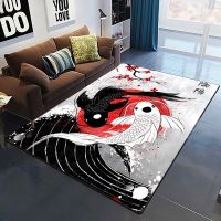 Modern Chinese Dragon Tai Chi Bagua Yin Yang Area Rug Living Room Carpet for Children Play Home Deco Floor Mat and Carpets Gift
