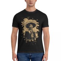 Emiliano Zapata-Kaus Klasik Natural Yang Diputihkan T Shirt Ukuran Besar Untuk Pria Pakaian Musim Panas