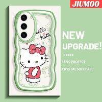 JIUMOO S23ปลอกสำหรับ Samsung บวก S23อัลตร้าเคสลายการ์ตูนน่ารักเฮลโลคิตตี้ใหม่ลายมาคารอนเคสมือถือกันกระแทกแบบใสนิ่มเคสโปร่งใสลายกล้องถ่ายรูปสุดสร้างสรรค์ฝาปิดคลุมป้องกันซิลิกาเจล