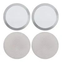 Coffee Filters for Aeropress Coffee Maker Reusable Coffee Filter 2 Types Washable Stainless Steel Mesh Micro-Filters