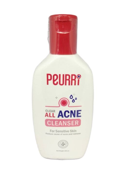 peurri-clear-all-acne-cleanser-100ml-เจลล้างหน้าสำหรับผู้มีปัญหาสิว-ผิวแพ้ง่าย