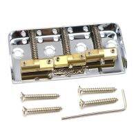 WK-Wilkinson WTBS SHORT Guitar Bridge w/ Compensated Brass Saddles For TL Style Electric Guitar in Chrome, Black or Gold