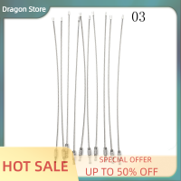 Dragon 10pcs แฟชั่นเดินป่าเครื่องมือลวดพวงกุญแจสายพวงกุญแจสแตนเลส10/15/20cm