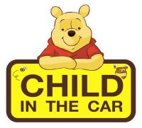 สติ๊กเกอร์ CHILD IN CAR หมีพูห์