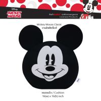 Mickey Mouse Classic หมอนอิง ทรงมิกกี้เม้าท์ 1 ใบ Cushion ใช้ได้ทั้งในบ้าน และในรถ ขนาด 40(w)x40(h) cm. งานลิขสิทธิ์แท้