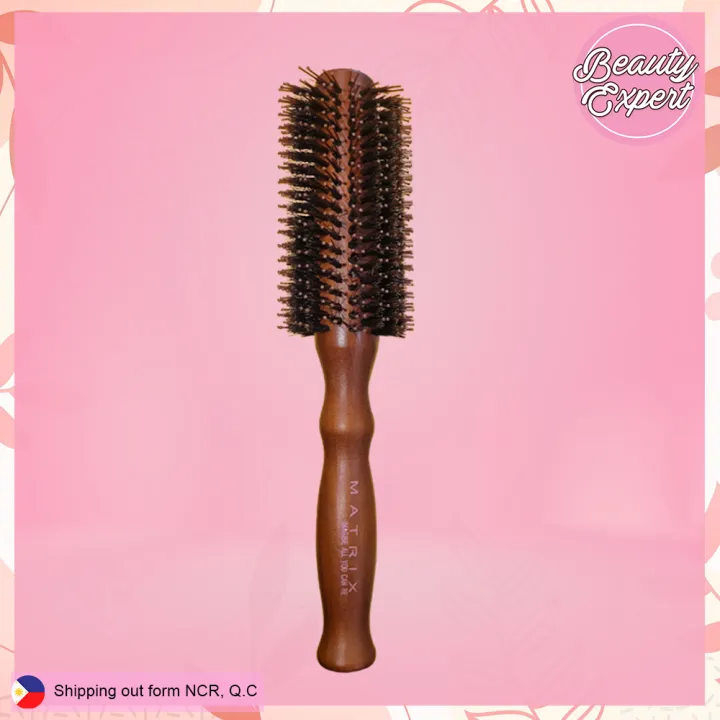 Beauty Expert Matrix Wooden Hair Roller Brush for Salon and