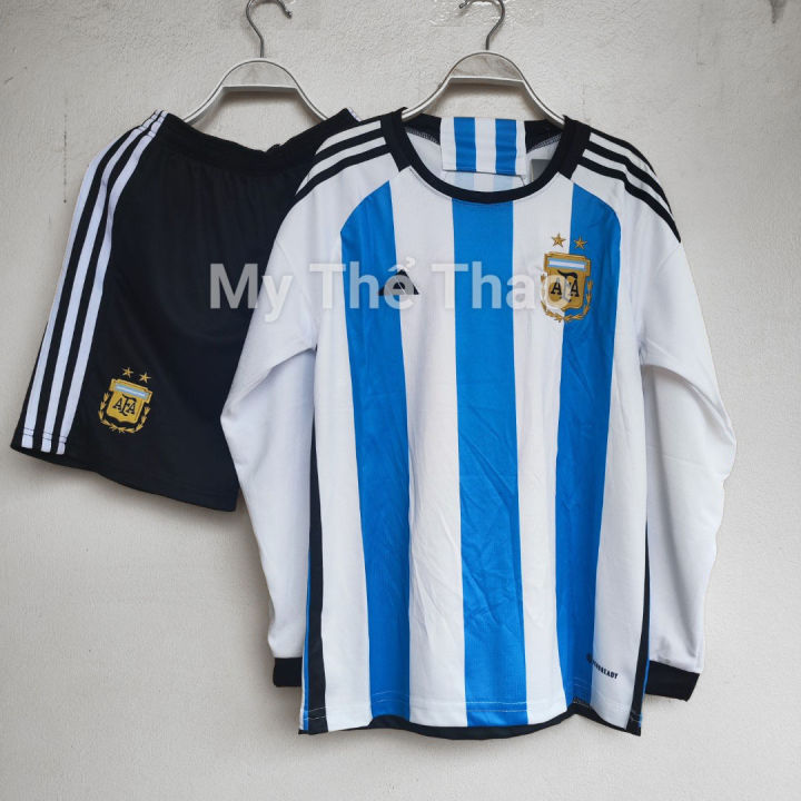 Bộ quần áo đá banh đội tuyển bóng đá Argentina 2024 dài tay sân ...