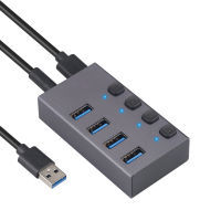 Valeriee การรับส่งข้อมูลที่เสถียรและปลอดภัยด้วย Usb ฮับ3.0ความเร็วสูง3.ฮับ Usb3.0 4-In-1ที่มีความเร็วสูง0ฮับชุดส่งกำลังช่วยเพิ่มความเร็วในการถ่ายโอนข้อมูลของคุณเหมาะสำหรับแล็ปท็อปแฟลชไดรฟ์ Hdds อย่างง่ายดาย