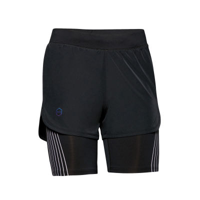 กางเกงวิ่งแบบ2 In1UnderArmourของแท้!! รุ่นUA Womens RUSH™Run 2-in-1 Shorts (1350189)