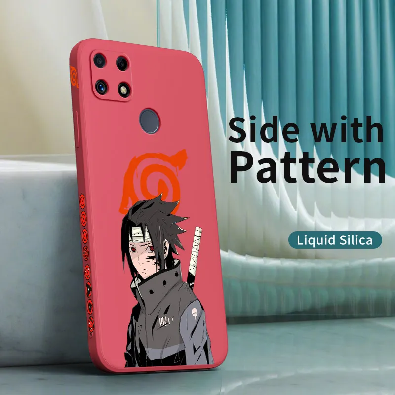 DIKRO Back Cover for realme C25, RMX3193, NARUTO, SHIPUDDEN, SUSUSKE,  UCHIHA, ANIME, BOY, NEON - DIKRO 