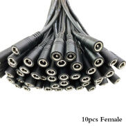 Buytra 10 chiếc phích cắm 5.5x2.1 đầu nối dây cáp đực hoặc cái DC cho dải