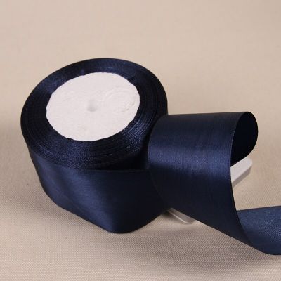 6mm 10mm 15mm 20mm 25mm 40mm 50mm Deep Blue Satin Ribbons DIY Crafts Supplies Wedding Decoration Gift Wrapping Navy Blue Ribbons Gift Wrapping  Bags