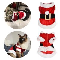 Cat Christmas Winter Costume Santa Festival Party Clothes For Small Dog Puppy Kitten Chihuahua Yorkshire Pet Supplies Accessorie