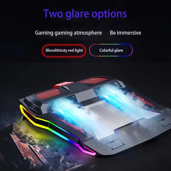 adjustable-notebook-stand-cooling-base-rgb-gaming-laptop-cooler-3000-rpm-powerful-air-flow-cooling-pad-compatible-with-notebook