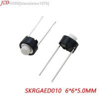 10/20/50/100PCS SKRGAED010 ALPS Tact Switch 6x6x5 White Black Touch Switch 6x6x5mm DIP Tactile Push Button Micro Switch