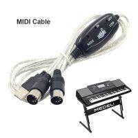 Kabel MIDI Profesional USB IN-OUT PC Ke Musik Elektronik Kabel Adaptor Keyboard