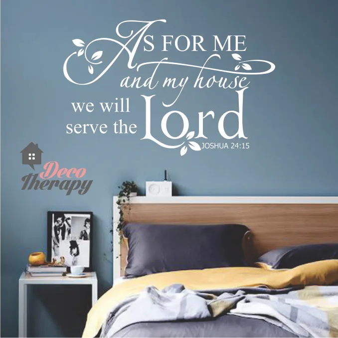 As For Me And My House V2 Wall Sticker | Lazada PH