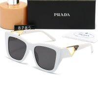 ใหม่แว่นกันแดด Prada เหลี่ยมแฟชั่นสตรีอินเทรนด์แว่นตาขับรถแว่นกันแดดที่เดินทางมาพักผ่อน