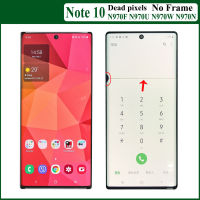 มีข้อบกพร่อง6.3 "หมายเหตุเดิม10จอ Lcd สำหรับ SAMSUNG GALAXY Note10จอแสดงผล Lcd N970จอแสดงผล N9700สัมผัสทำให้เป็นดิจิทัลประกอบไร้กรอบ