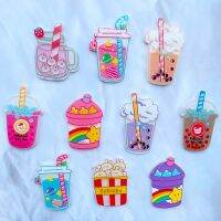 10/20 New Kawaii Cute Beverage Bottle Sseries Acrylic Flat DIY Crafts Scrapbook Mobile Phone Case Decoration Accessories C15 Cups  Mugs Saucers