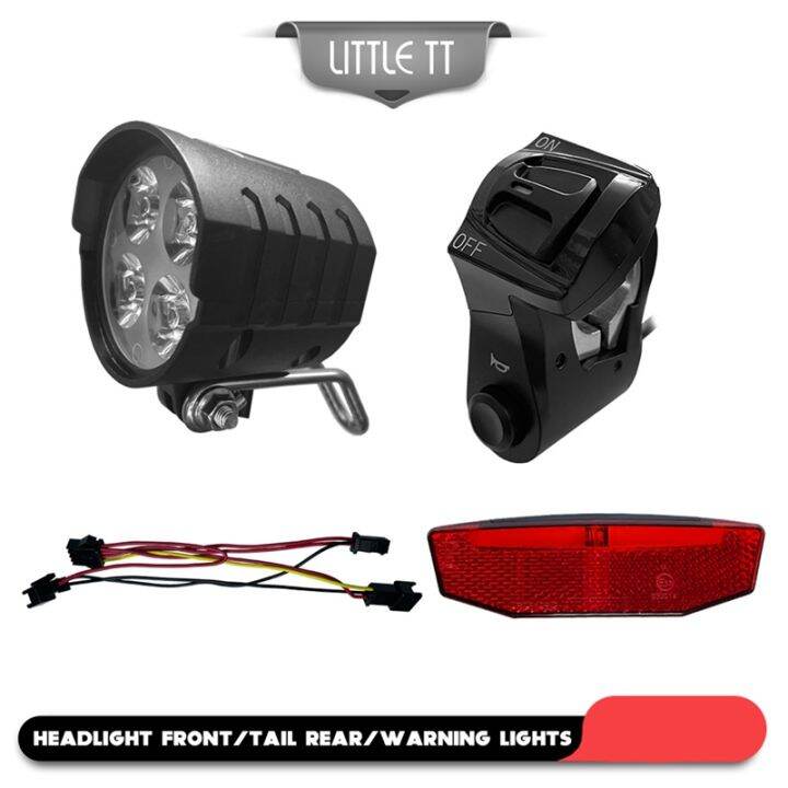 e-bike-front-brake-rear-light-kit-electric-bike-light-kit-contain-horn-headlight-switch-and-with-ebike-functional-tail-light