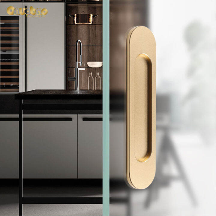 Onubao Punchfree Glass Door Handle Warehouse Door Kitchen Door Handle