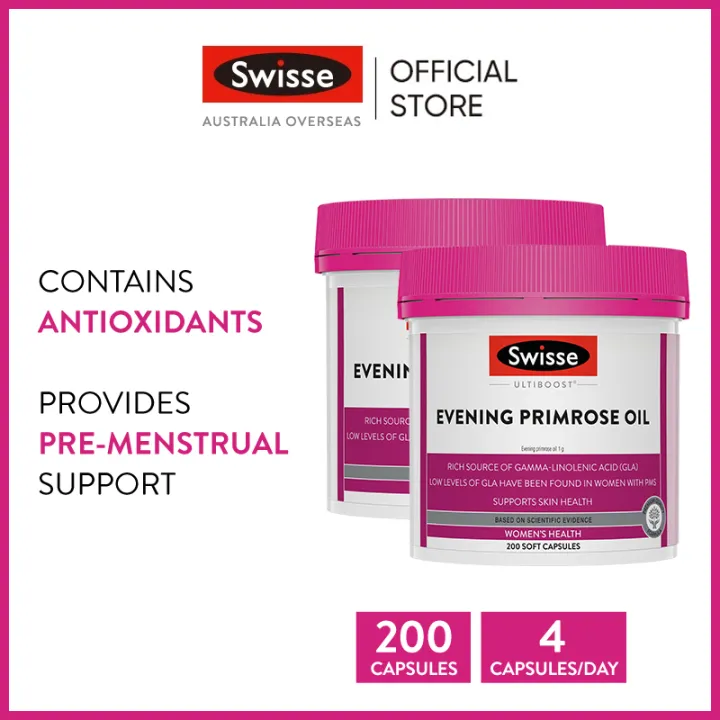 Swisse Ultiboost Evening Primrose Oil 200 Soft Capsules x 2 Bottles Lazada PH