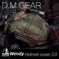 อุปกรณ์ล่าทหาร Dmgear ทีม Wendy Exfil หมวกนิรภัยตาข่าย XL Multicam Ranger สีเขียวยุทธวิธี