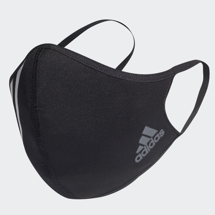 adidas-หน้ากากผ้า-3-ชิ้น-adidas-face-covers-3-stripes-hf7045-black-สินค้าลิขสิทธิ์แท้