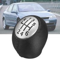 Gear Shift Knob For Renault Laa II MK2 Stick  Lever Pen 6 Speed Pu Leather Black 2004 2005 2006 2007 Handball Replacement